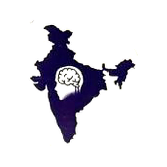 Indian Memory Sports Council emblem: a brain inside the map of India
